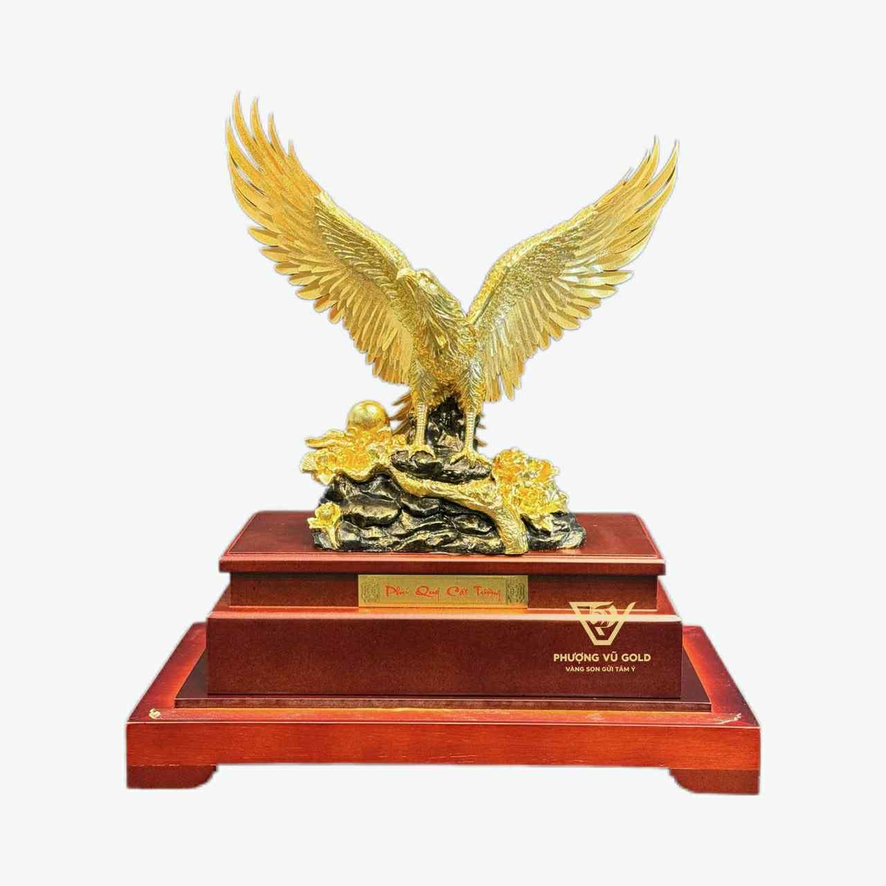 Đại Bàng Mạ Vàng 24K - Quà Tặng Sếp Nam | Phượng Vũ Gold