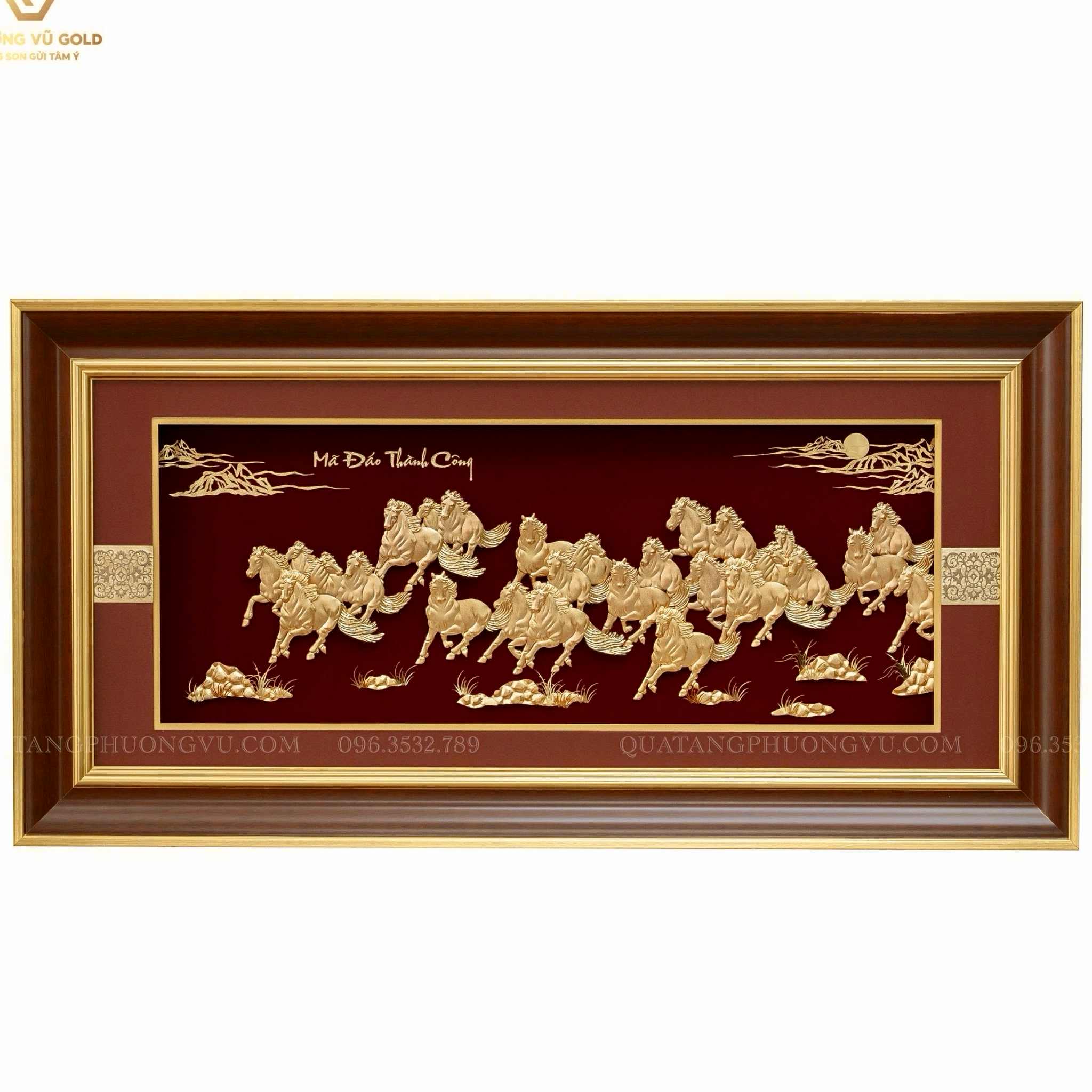 Quà Tặng Tết Bính Ngọ 2026 – Mã Đáo Thành Công Dát Vàng 24K | Phượng Vũ Gold